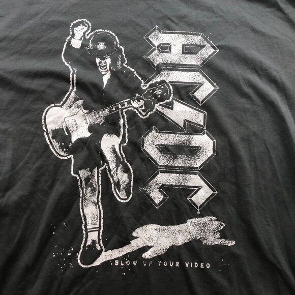 AC/DC Mens T-Shirt Medium Graphic Band Tee Romwe Angus Young Rock Band Shirt - Picture 7 of 10